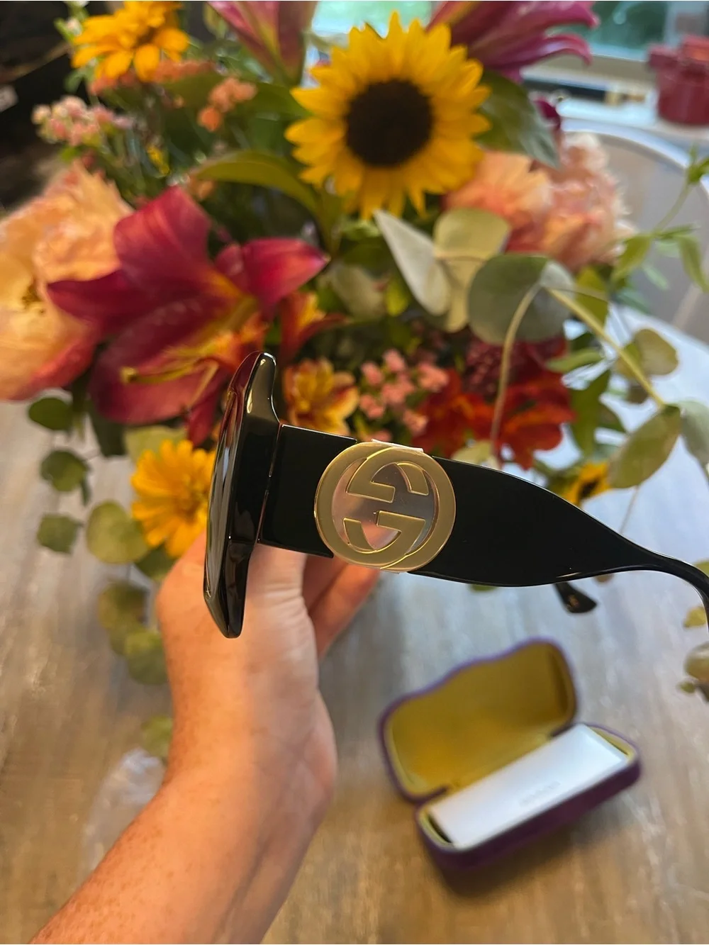 Gucci GG0053SN Oversized Square Sunglasses